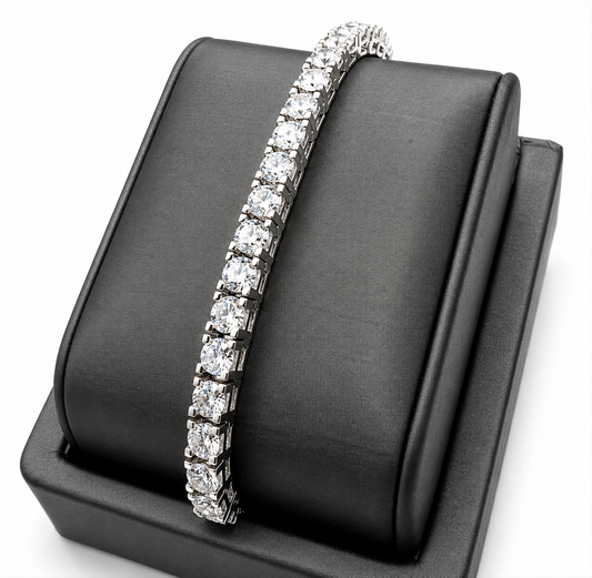 14Kt WG 10 ct tw Diamond Tennis Bracelet
